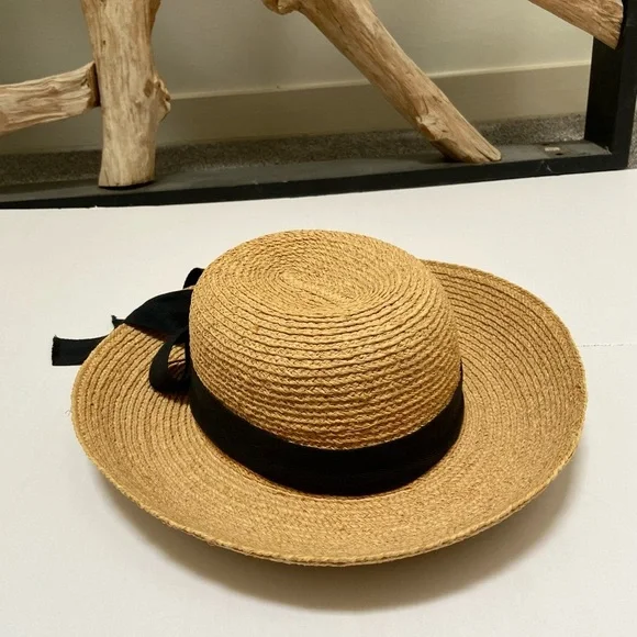 Helen Kaminski 100% Raffia Hat Turn Up/ Turn Down Brim - Picture 7 of 12